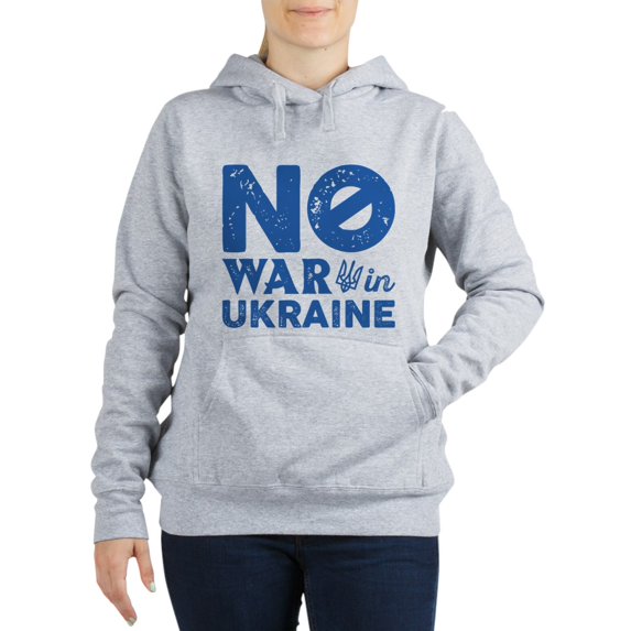 CafePress - No War In Ukraine - Women's Hooded Sweatshirt