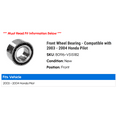 thumbnail image 2 of Front Wheel Bearing - Compatible with 2003 - 2004 Honda Pilot, 2 of 2