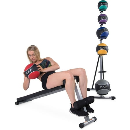 CAP Strength Slant Board with 42 lb Medicine Ball Set