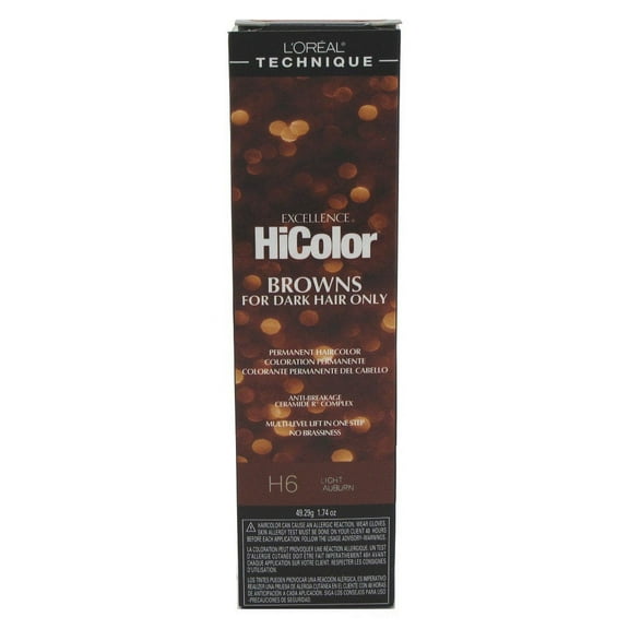 L'Oreal Excellence HiColor Light Auburn, 1.74 oz (Pack of 3)