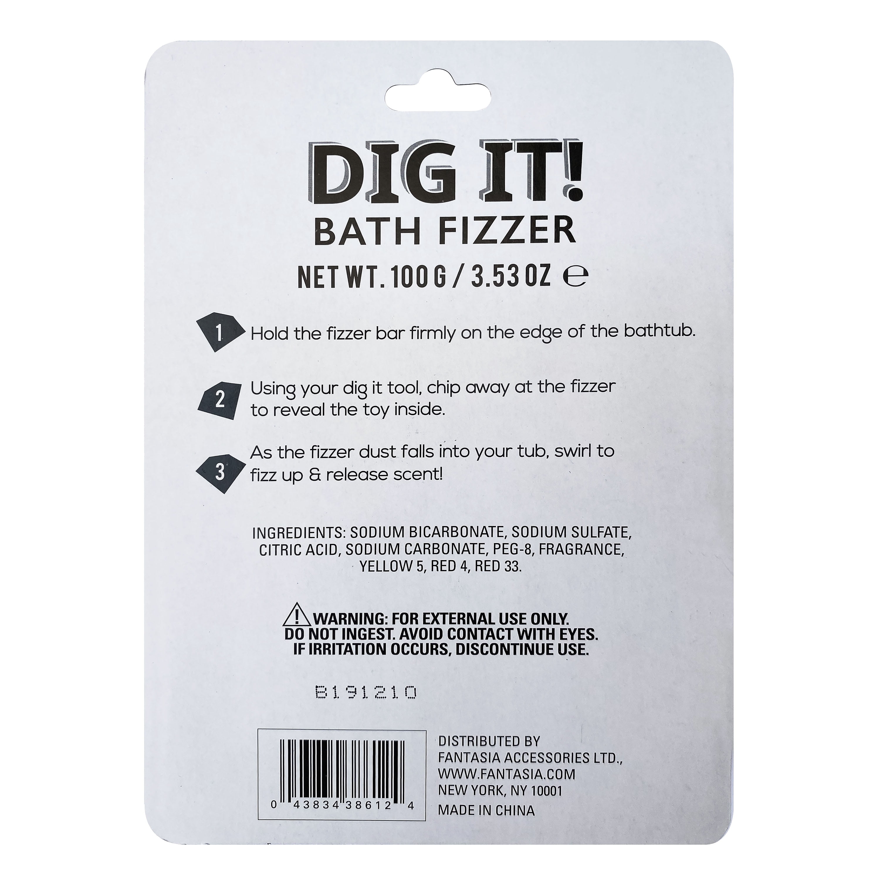 Dig It Bath Fizzer Kids Girls, 3.5oz
