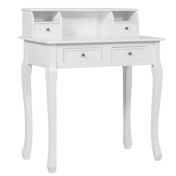 S 32in Colonial Writing Desk, Elegant Writing Desk With Drawers
