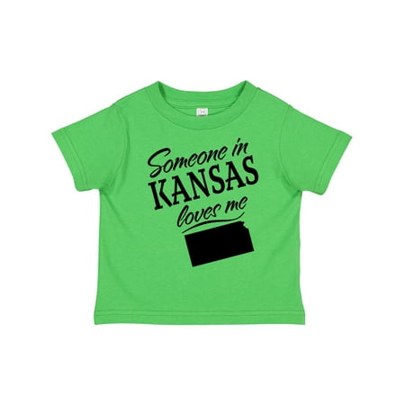 

Inktastic Someone in Kansas Loves Me Gift Toddler Boy or Toddler Girl T-Shirt