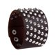 thumbnail image 5 of Brazalete ancho de cuero PU Sunnimix café punk, 5 of 5