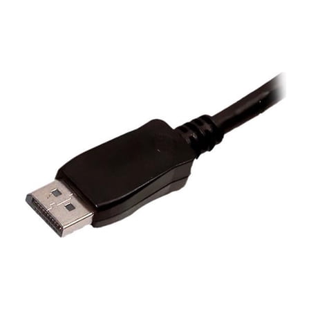 UPC: 0808447062595 | Comprehensive DISP-HD-6ST 6 ft. Black Connector Type 1: HDMI Male Connector Type 2: DisplayPort Latching Male Displayport to HDMI Cable Male to Male