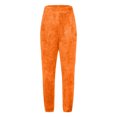 thumbnail image 5 of ATOYSOY Women's Trousers Sleepwear Casual Fuzzy Sweatpants Juniors Girls Loose Joggers Fleece Pants Relaxed Pajamas Full Length Pants Fashion High Waist Jog Pants Orange XXL, 5 of 5