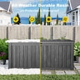 thumbnail image 5 of fazzn 120 Gallon Resin Deck Box Waterproof Outdoor Storage Box for Patio Furniture Pool Accessories Indoor Storage for Cushion Garden Tools (Black), 5 of 6