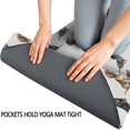 thumbnail image 3 of 70x26 Inch Yoga Towel, Sweat Absorbent Non-Slip Mat for Hot Yoga, Pilates & Fitness,Dachshund Variety White Pattern, 3 of 5