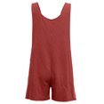 thumbnail image 6 of Dyegold Jumpsuits for Women Casual, Casual Jumpsuits for Women Summer Plus Size Short Cotton Linen Adjustable Straps Trousers Overalls Sleeveless ​​Rompers, 6 of 7