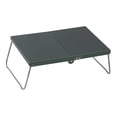 thumbnail image 4 of Mesa de camping plegable compacta multiusos portátil de aluminio de 32 cm para playa Verde, 4 of 8