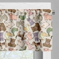 thumbnail image 5 of Ambesonne Animal Valance & Curtain, Abstract Farm Animals, 55"x24", Multicolor, 5 of 7