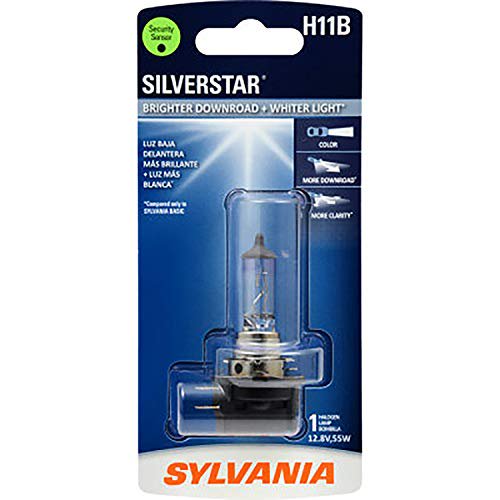 SYLVANIA H11B SilverStar Halogen Headlight Bulb, (Contains 1 Bulb