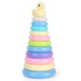thumbnail image 1 of Vogacara Stacking Rings Duck Toy para niños Bañera de colores Juguetes de desarrollo temprano Juguetes largo Vogacara FN006916-02, 1 of 6
