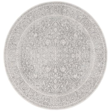 SAFAVIEH Reflection Dolkar Traditional Area Rug, Light Grey/Cream, 12 ...