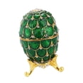 thumbnail image 4 of 4 Piezas Retro Cristal Baratijas Joyero Caja de Almacenamiento de de Huevo de Pascua, 4 of 9