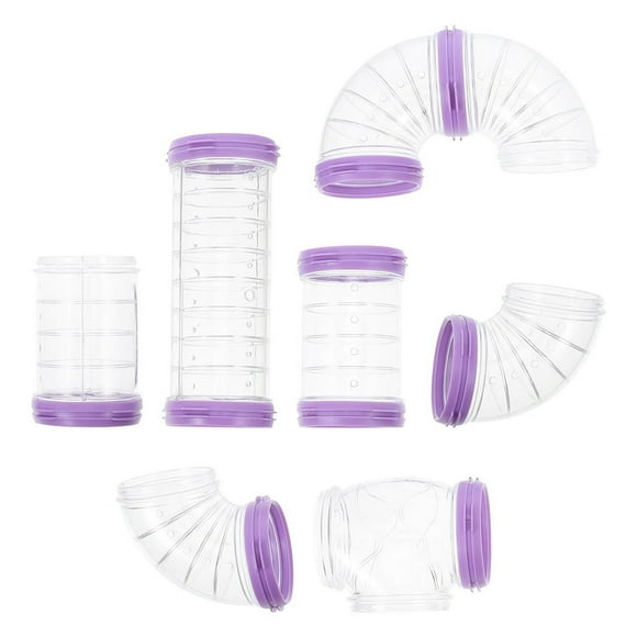 Bamboohart Tunnels pour Hamster Tubes de Cage Jouets Accessoires de Tunnel Kit Tube de Cage Tuyau de Rat Tunnel Jouets pour Animaux