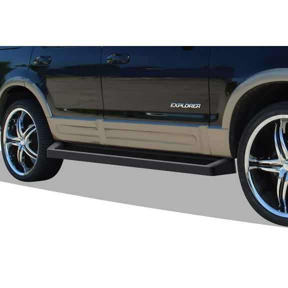 2002-2005 Ford Explorer 4 Door (Excl. Sport Model) 2002-2005 Mercury Mountaineer Black Finish 6 Inch iRunning Board Door-Door Side Bar Side Step Running Board