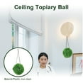 thumbnail image 2 of KAKOWELY Bola topiaria colgante, bola topiaria artificial con cadena para boda, patio, balcón, jardín, planta colgante., 2 of 5