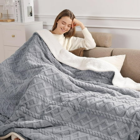 Electric Blanket Twin Heated 62''X84'' with 5 Heating Levels & 10 Hours Auto Off, ETL FCC Certification Sherpa for Home Office Use, Machine Washable, Great Gift(Dark Gray)