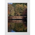 thumbnail image 3 of Tammy Putman 23x32 White Modern Wood Framed Wall Art Titled - Bridge in Fall I, 3 of 5