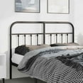 thumbnail image 1 of vidaXL Metal Headboard Black 150 cm, 1 of 4
