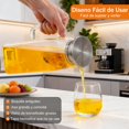 thumbnail image 4 of 2L/68Oz Jarra de Vidrio para Puerta de Refrigerador, Jarra de Agua con Tapa de filtro y Boca Ancha, Jarras Modernas con Asa Ergon&oacute;mico, Caliente y Fr&iacute;a para t&eacute;, Jugo,, 4 of 7
