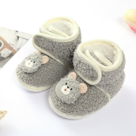 

Cathalem All Shoes for Girls Winter Children Toddler Shoes Baby Boys And Girls Flat Cotton Shoes Hook Loop Toddler Size 7 Shoes D 0 Months