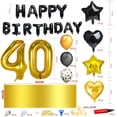 thumbnail image 3 of Mistaha 40PCS Balloon Party Decoration Set Including Table Cloth Colorful Balloons Balloon Pump Ribbons Glue, 3 of 7
