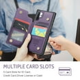 thumbnail image 7 of ShieldPlus for Samsung Galaxy Note10 Plus Case Wallet with Card Holder, Note10 Plus Wallet Case for Women Men with RFID Blocking, Durable Kickstand Shockproof Case for Galaxy Note10+, Purple, 7 of 7