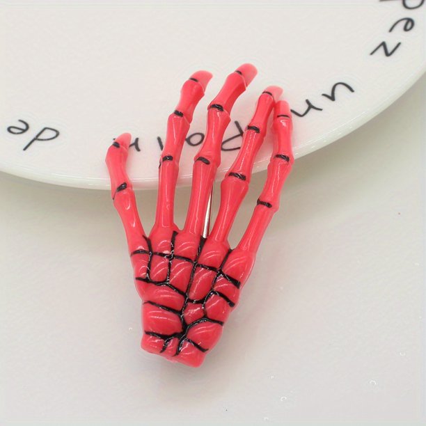 Punk Style Skeleton Claw Hair Clip for Women - Perfect for Halloween and Gothic Style Hair Accessories