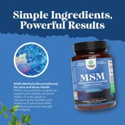 Natures Craft MSM 1000mg Beauty Supplement – Joint & Skin Support, 60 Capsules