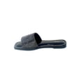 thumbnail image 3 of Women's Rhinestone Slip On Flat Slide Sandals, Black 6, 3 of 3