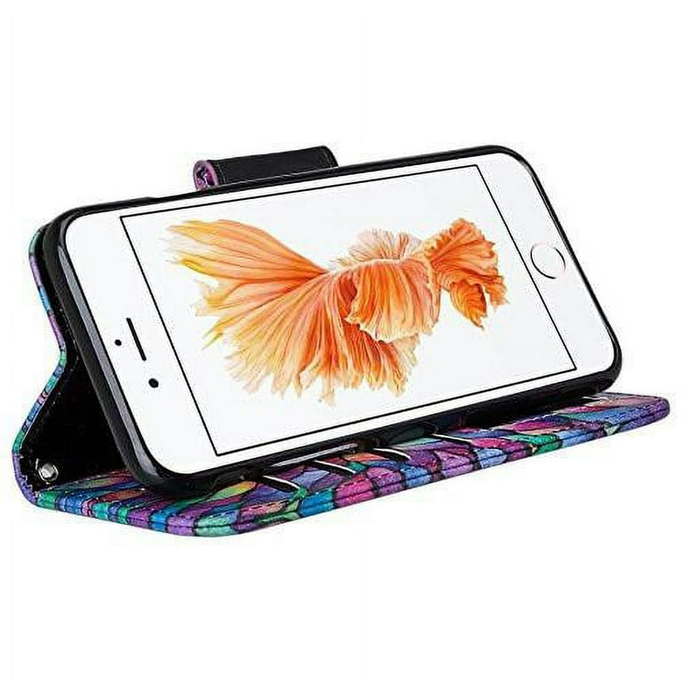 Apple iPhone Plus Case Cover, Wrist Strap Pu Leather Magnetic