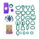thumbnail image 6 of greenwildernessus 25 piezas de es de arcilla polimérica para hacer joyas Verde perfecl  Cortador de polímero, 6 of 8