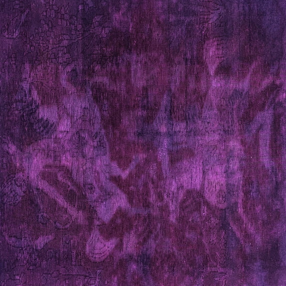 Ahgly Company Indoor Square Abstract Pink Modern Area Rugs, 3' Square