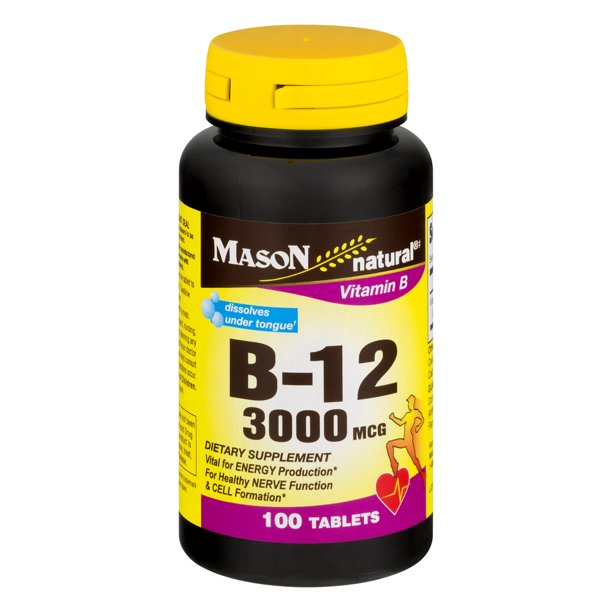 Mason Vitamins B12 Sublingual Tablets, 300mcg, 100 Ct