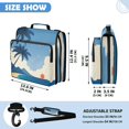thumbnail image 3 of Tropic Sunset Printed Zipper Binder with Handle&Shoulder Strap 2 inch 3 Ring 500+300 Sheet Capacity File Folder Organizer, 3 of 8