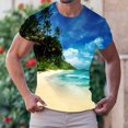 thumbnail image 2 of Playeras Estampadas Para Hombre, Camiseta Informal De Manga Corta Con Cuello Redondo Y Estampado Pequeño A La Moda Con Personalidad Para Hombre, 2 of 4