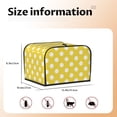 thumbnail image 5 of Picia Yellow And White Polka Dot Print 4 Slice Toaster Cover , Toaster Protector Dustproof Kitchen Appliance Cover, Kitchen Appliance Dustproof Protector, 5 of 7