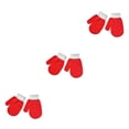 thumbnail image 4 of Manoplas para niños Qarigey de punto color Rojo para invierno, 4 of 6