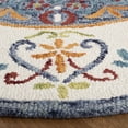 thumbnail image 3 of SAFAVIEH Novelty Lakisha Bordered Area Rug, Blue/Ivory, 7' x 7' Round, 3 of 7