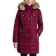thumbnail image 4 of MICHAEL Michael Kors Women's Hooded Winter Coat with Zipper Pockets (Chocolate, M), 4 of 6