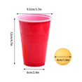 thumbnail image 4 of sweethay Juego de 12 unidades de juego de fiesta, pelota de tenis de , juego de tazas de bebida, tazas de plástico para bebidas de fiesta Kits de decoración para fiestas red, 4 of 6