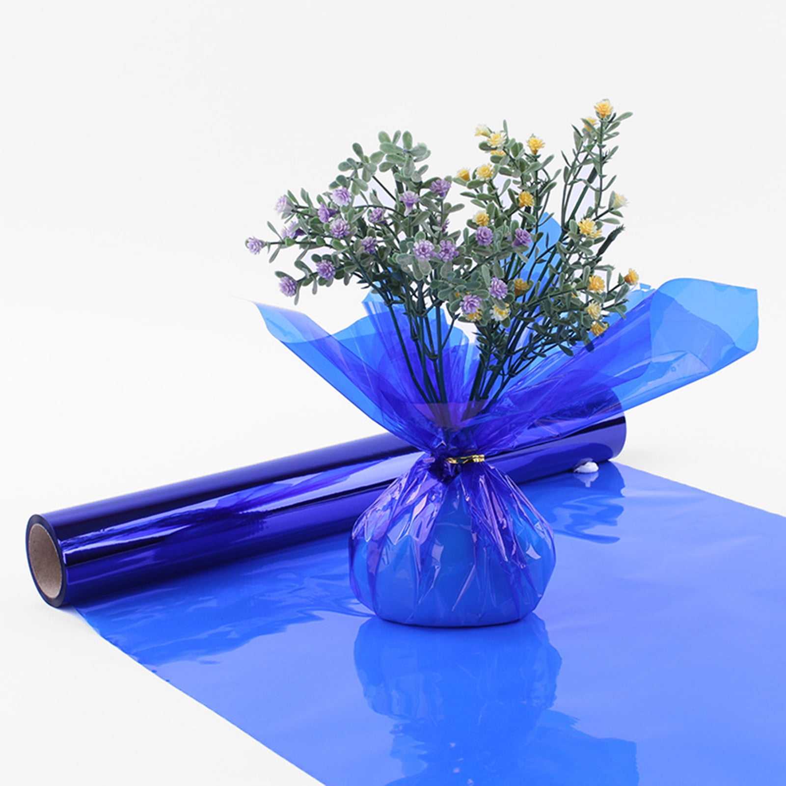 xinhuadsh Cellophane Wrap Roll Decorative 1 Roll Visual Effect Cellophane Roll Convenient
