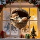 thumbnail image 4 of Artesanías Decorativas Adorno navideño de animales del bosque para árbol de Navidad, colgante acrílico de 8 cm para decoración festiva (1 unidad) Rkxzt, 4 of 9