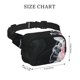 thumbnail image 4 of Balery Pink White Ocean Waves Mochila Cinturón para Mujeres y Hombres, Bolsa de Cintura Impermeable de Doble Capa con Correa, 4 of 9