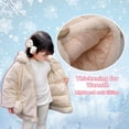 thumbnail image 4 of Coerni Toddler Baby Girls Faux Coats Winter Fleece Jacket Warm Clothes Bunny Rabbit Ear Full Zip Hooded Outwear 1-6 Years, 4 of 7