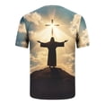 thumbnail image 4 of WAENQINLA Easter Shirt Men Short Sleeve Jesus Graphic Tee Casual Round Neck Stretchy Comfortable Church T-Shirts Khaki T Shirts,Size M-5XL, 4 of 5