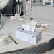thumbnail image 5 of Caja de pañuelos de cuero PU, funda, soporte, caja de almacenamiento, caja de soporte, servilletero, organizador Verde Macarena Funda para pañuelos de escritorio, 5 of 8