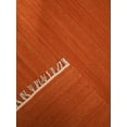 thumbnail image 4 of Rugsotic Carpets Hallway Wool Eco-Friendly Durable Hand Woven Kilim Area Rug, 2'6'' x 12', Dark Orange Runner, 4 of 6